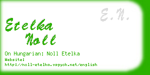 etelka noll business card